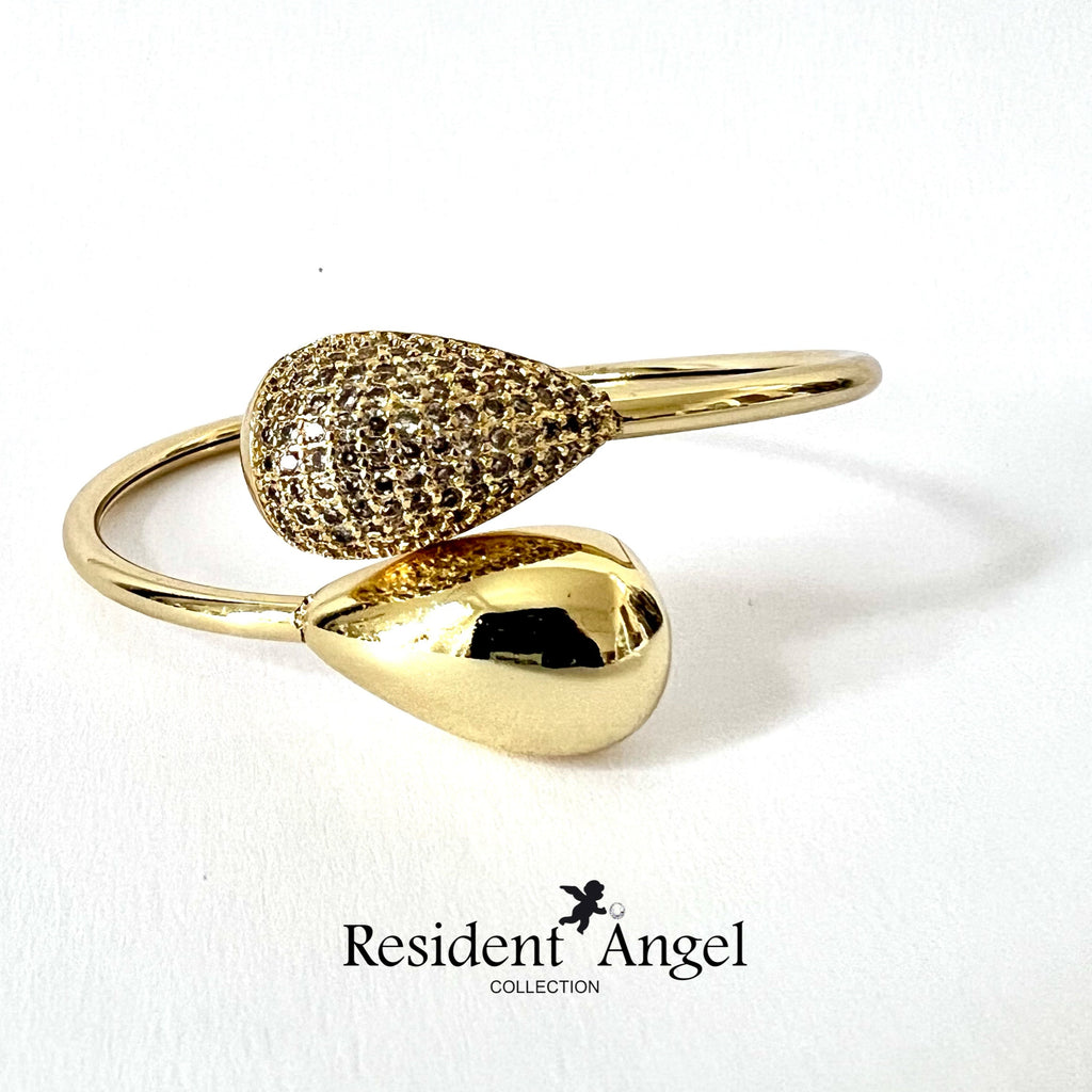 DROP Bracelet (Gold Plated - Zirconia)