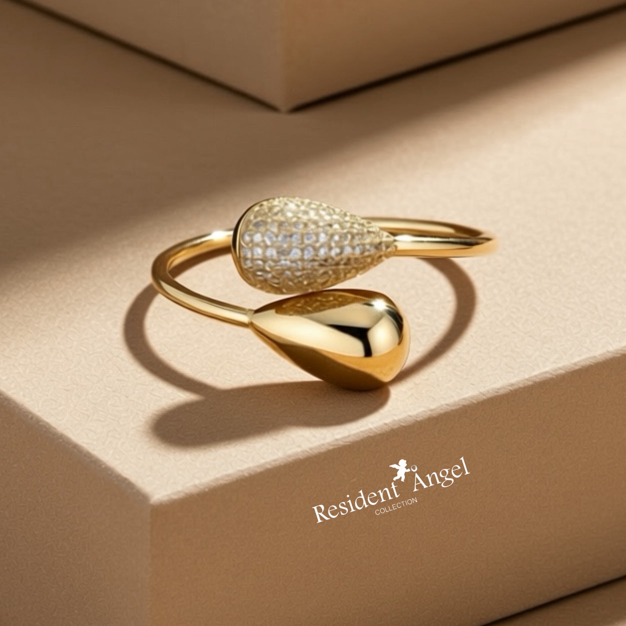 Bracelet DROP (Plaqué Or - Zirconium)