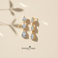 DROP Earrings - CASCADE - Gold Plated